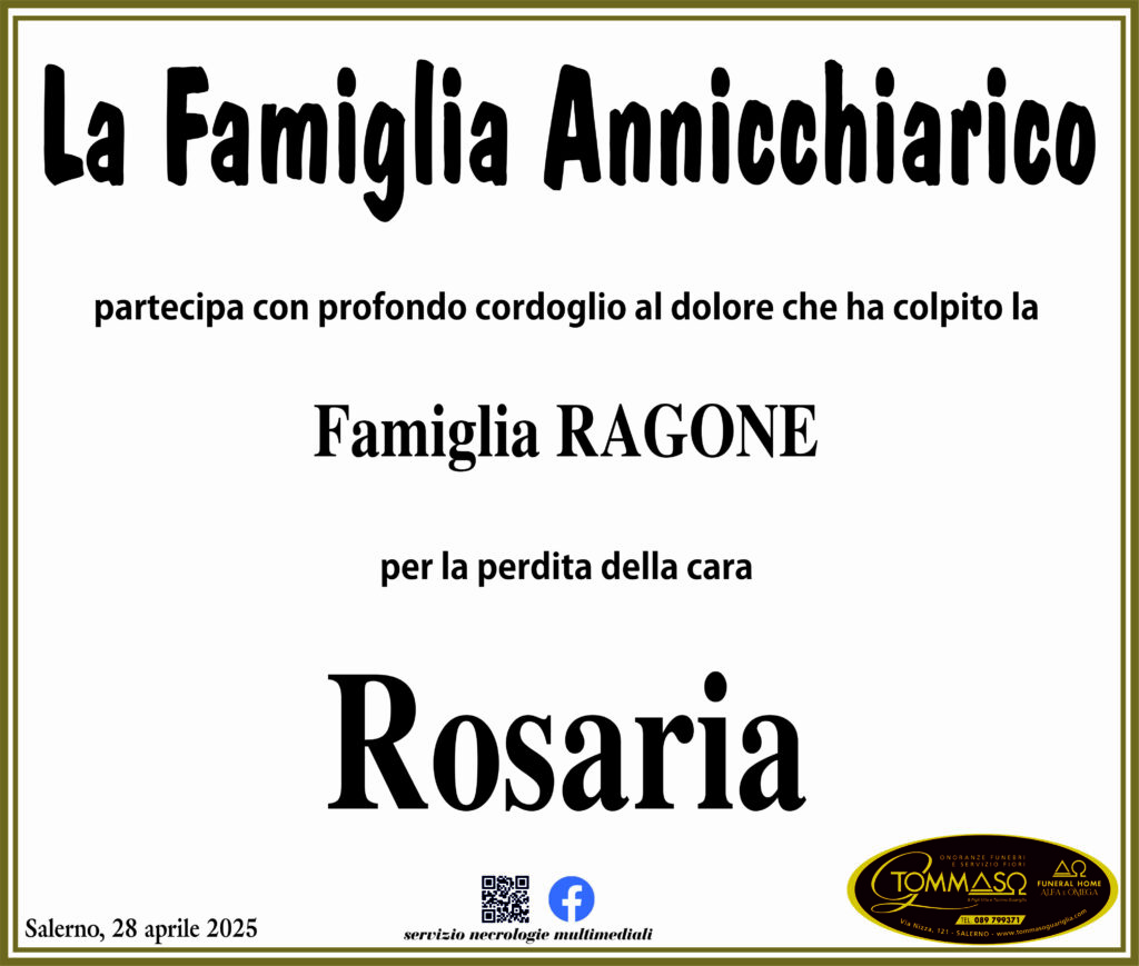 GNAZZO ROSARIA FAMIGLIA ANNICCHIARICO