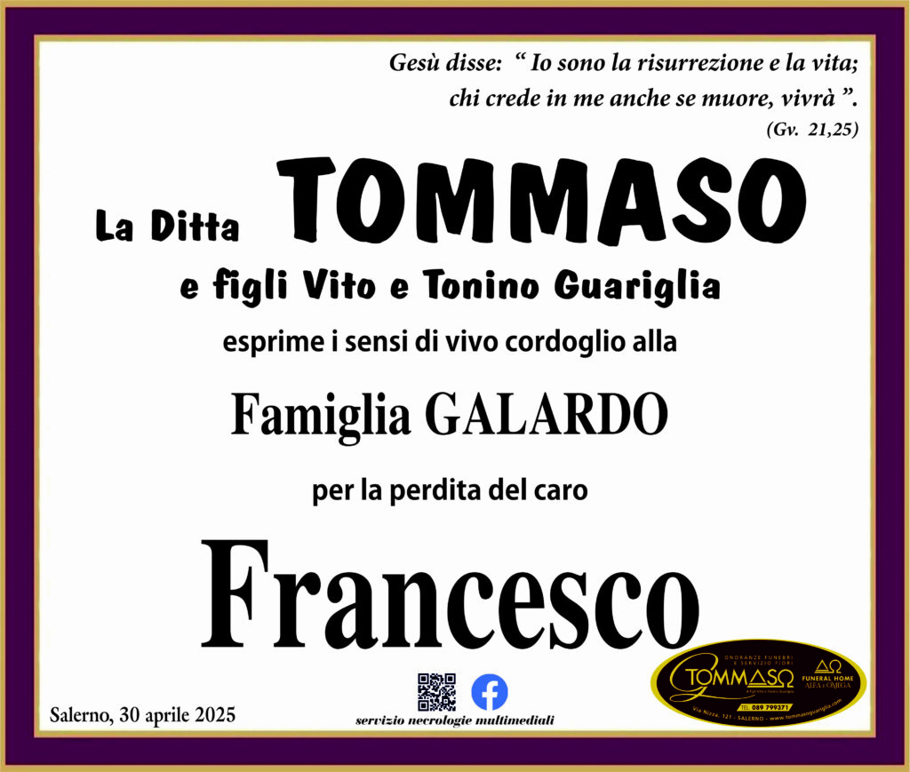 GALARDO FRANCESCO TOMMASO GUARIGLIA