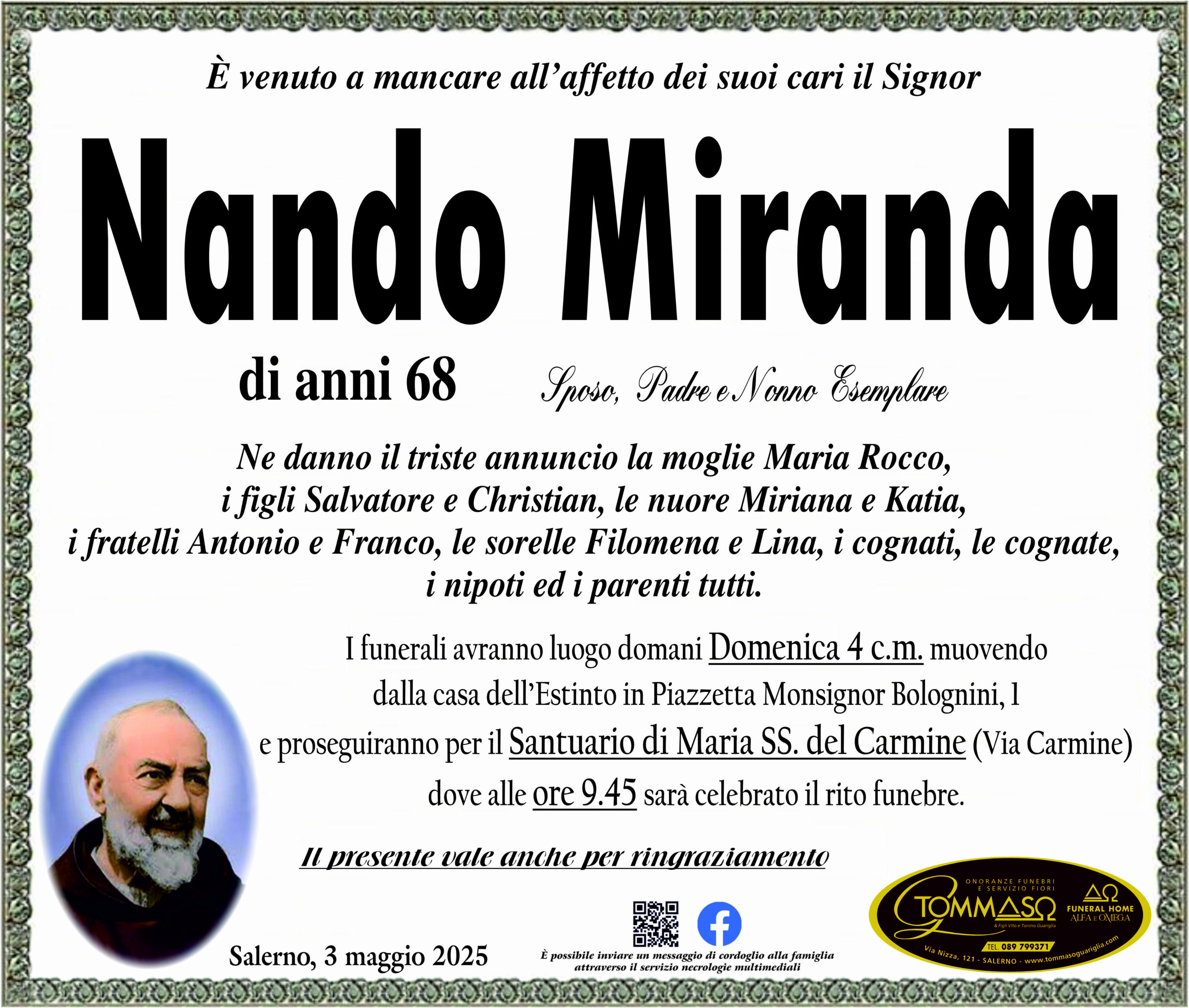 CORNICE 12 CRISTO MIRANDA